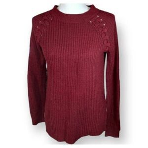 SO BURGUNDY SWEATER SZ.S EUC .  GORGEOUS SWEATER IN EXCELLENT USED CONDITION.